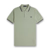 Fred Perry - Twin Tipped Polo in Bay Leaf