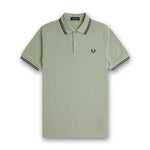 Fred Perry - Twin Tipped Polo in Bay Leaf