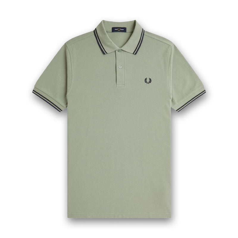 Fred Perry - Twin Tipped Polo in Bay Leaf