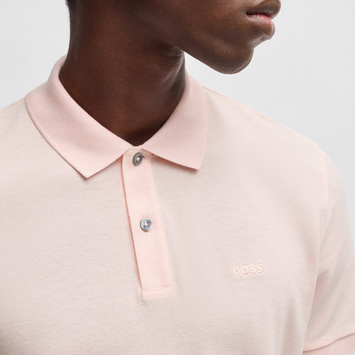 Boss - Pallas Reg Fit Polo in Pale Pink