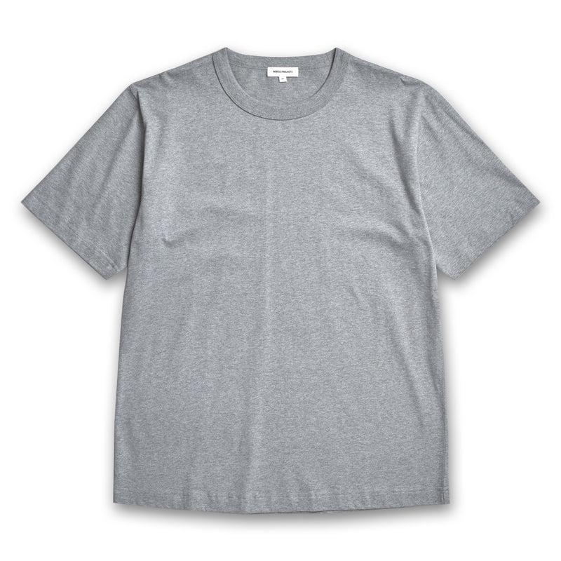 Norse Projects - Holger Optic Print T-Shirt in Grey Melange - Nigel Clare