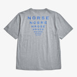 Norse Projects - Holger Optic Print T-Shirt in Grey Melange - Nigel Clare