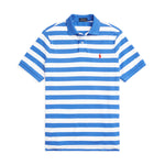 Ralph Lauren - Custom Slim Fit Striped Polo Shirt in Blue/White - Nigel Clare