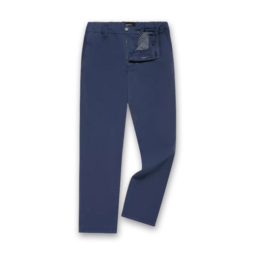 Remus - Elliott Straight Leg Cotton-Tencel Blend Chinos in Navy - Nigel Clare