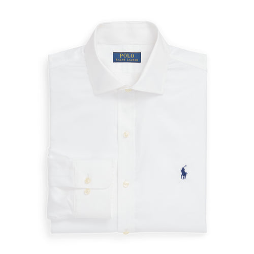Ralph Lauren - Slim Fit Dobby Shirt in White - Nigel Clare