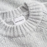Norse Projects - Birger Wool Raglan Jumper in Light Grey Melange - Nigel Clare