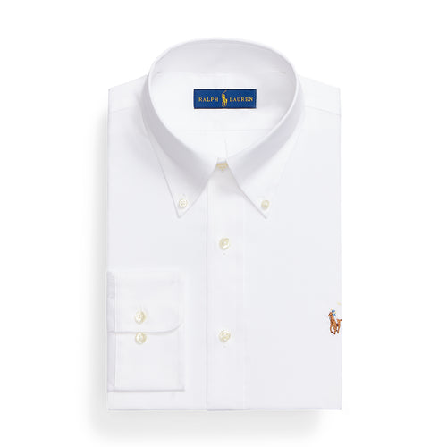 Ralph Lauren - Custom Fit Oxford Shirt in White - Nigel Clare