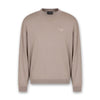 Emporio Armani - Signature Logo Crew Neck in Beige - Nigel Clare
