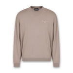 Emporio Armani - Signature Logo Crew Neck in Beige - Nigel Clare