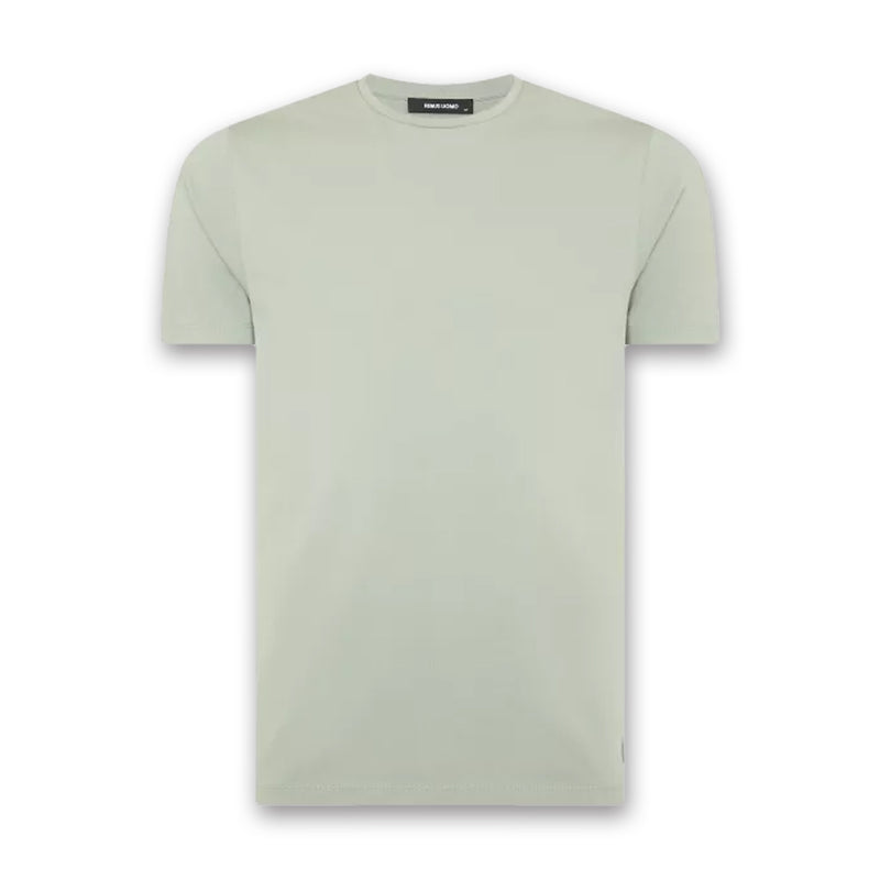 Remus - Plain Stretch T-Shirt in Light Green