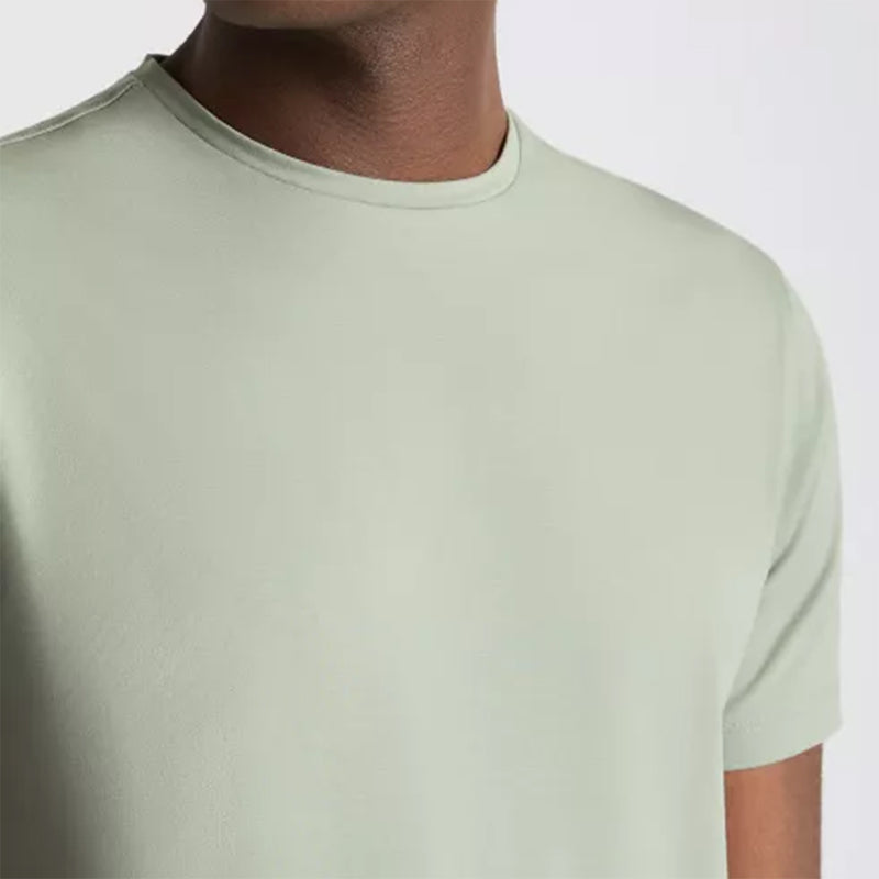 Remus - Plain Stretch T-Shirt in Light Green
