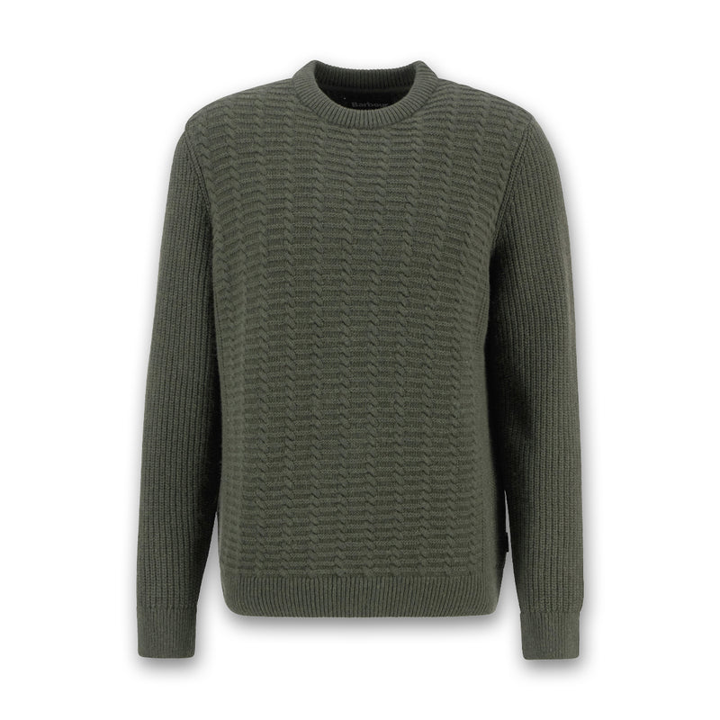 Barbour - Cleveland Crew Neck Jumper in Dark Green