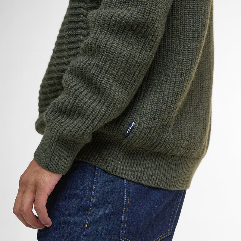 Barbour - Cleveland Crew Neck Jumper in Dark Green