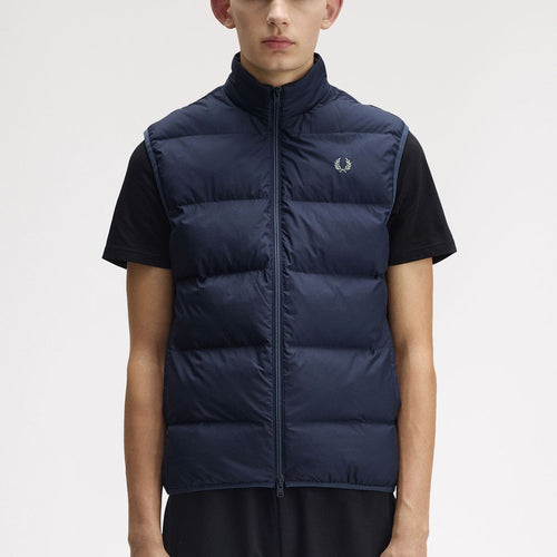 Fred Perry - Insulated Gilet in Dark Airforce