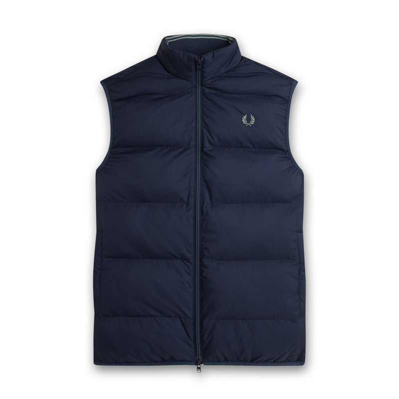 Fred Perry - Insulated Gilet in Dark Airforce