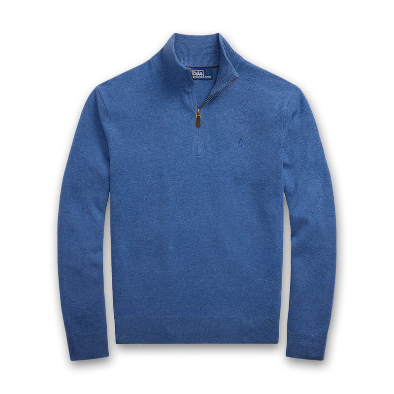 Ralph Lauren - Wool Quarter-Zip Sweater in Blue
