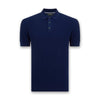 Remus - Slim Fit Micro Braid Polo in Navy