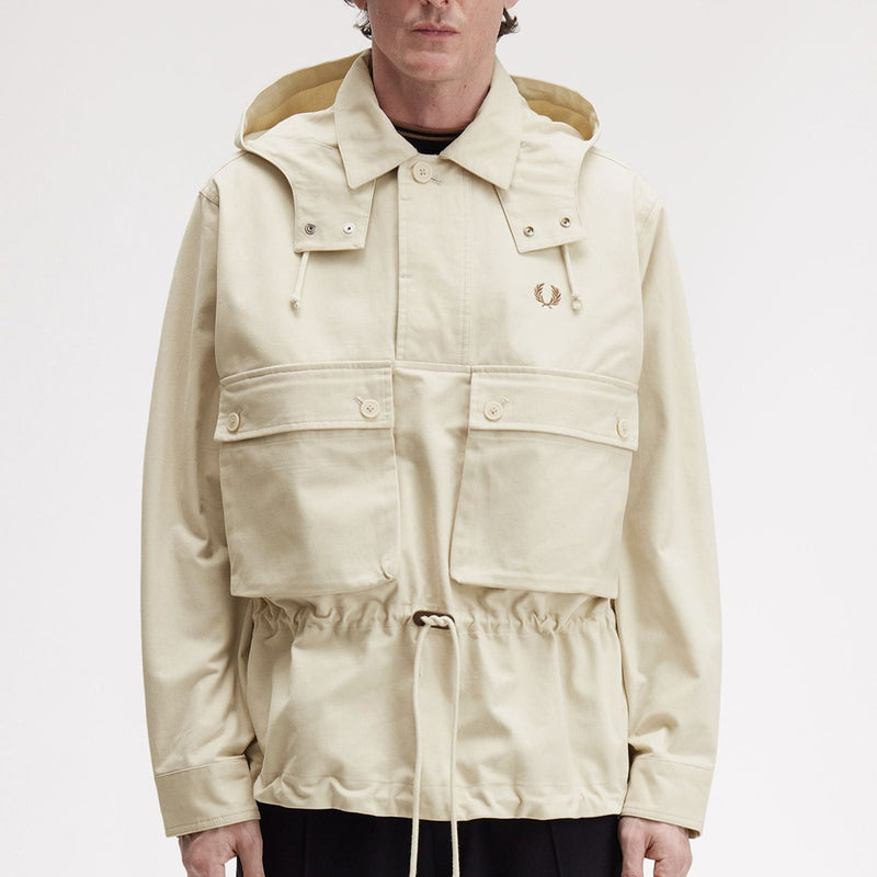 Fred Perry - Coaches Smock Jacket in Oatmeal