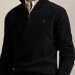 Ralph Lauren - Wool Quarter-Zip Sweater in Black