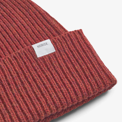 Norse Projects - Merino Beanie in Brick