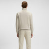 Boss Orange - Zetrust Zip Neck Sweatshirt in Light Beige