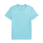 Ralph Lauren - Custom Slim Fit Jersey Crewneck T-Shirt in Aqua - Nigel Clare