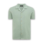 Remus - Relaxed Fit Cuban Collar Shirt in Green