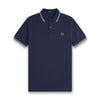 Fred Perry - Twin Tipped Polo in Dark Airforce