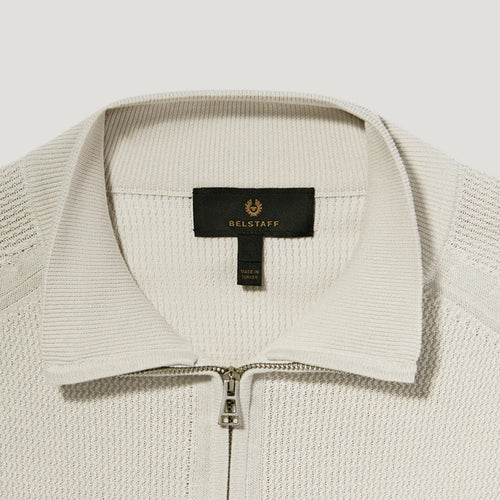 Belstaff - Guide Quarter Zip Sweater in Stone Beige