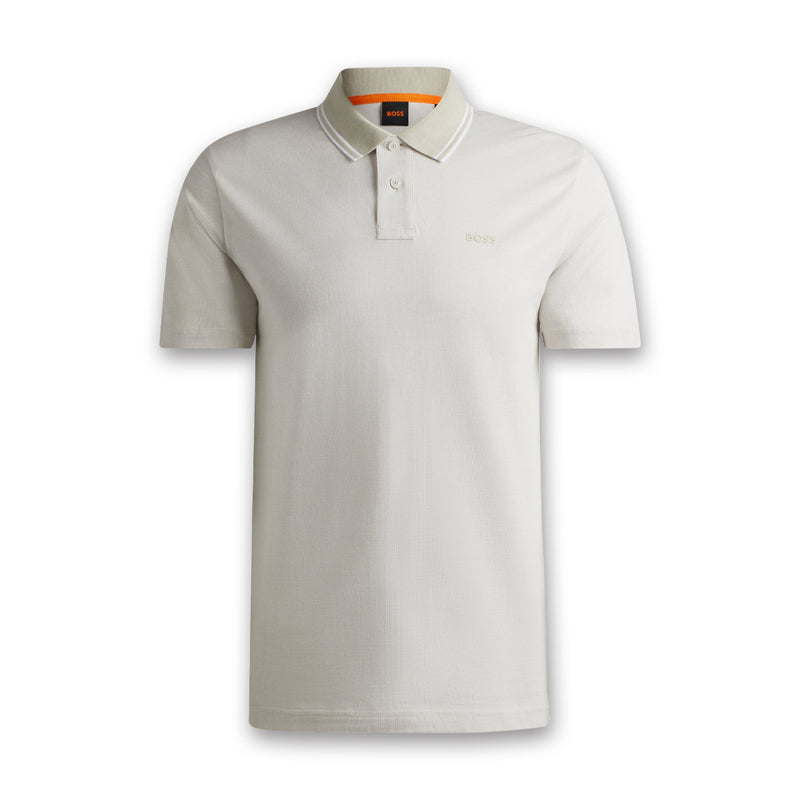 Boss - PeoxfordNew Relaxed Fit Polo in Natural