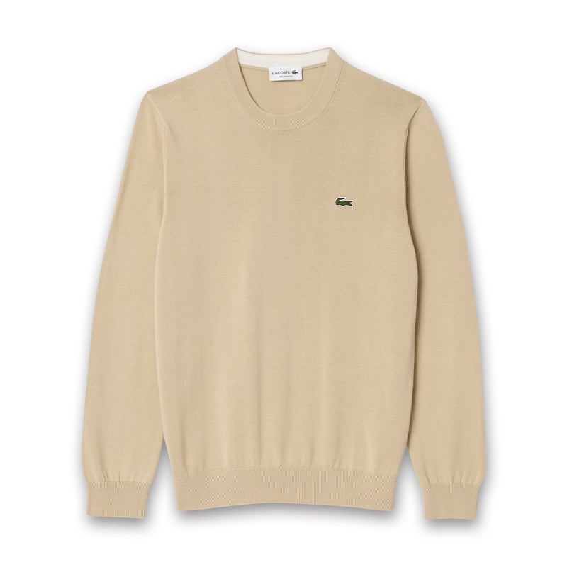 Lacoste - Crew Neck Sweater in Beige