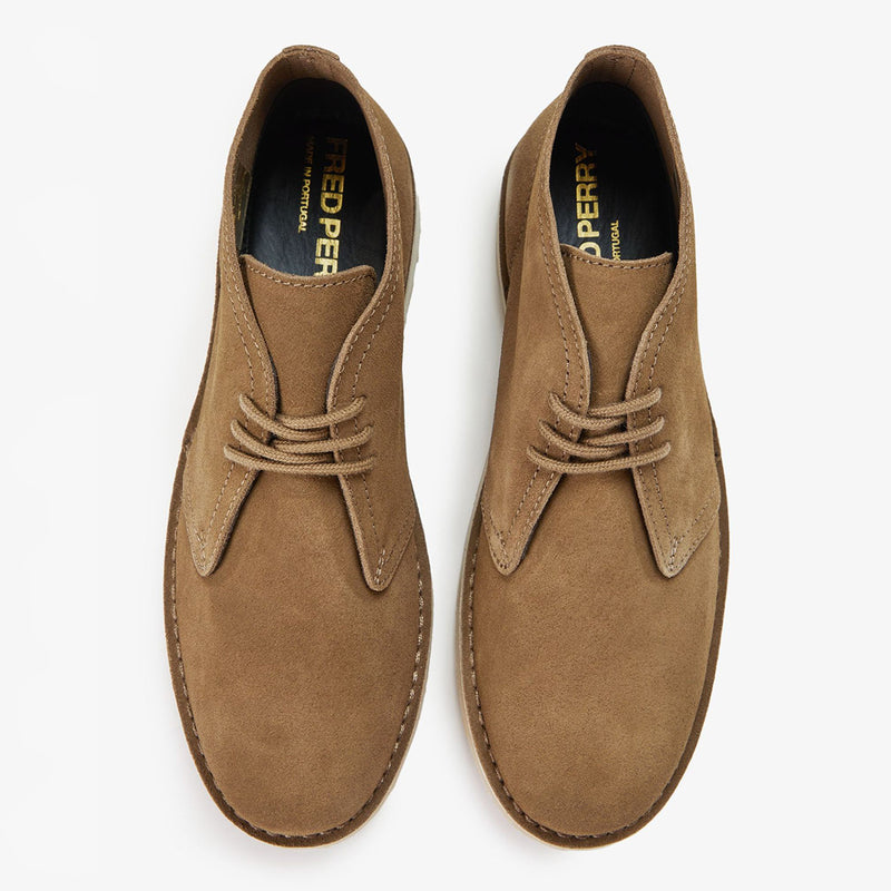 Fred Perry - Hawley Suede Desert Boot in Marsh Brown