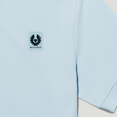 Belstaff - Cotton Piqué Polo in Sky Blue