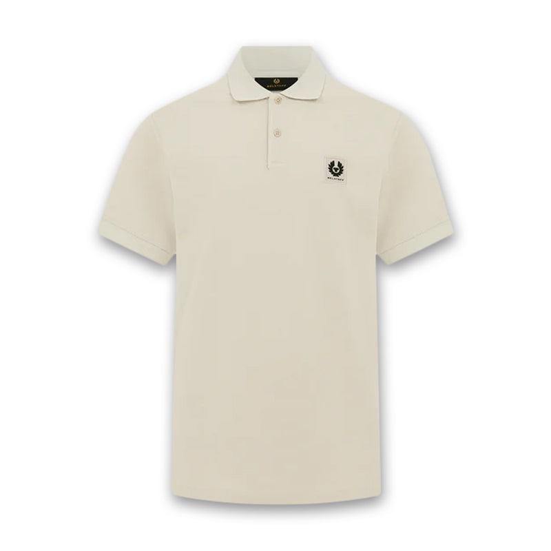 Belstaff - Cotton Piqué Polo in Stone Beige