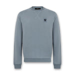 Belstaff - Cotton Fleece Sweatshirt in Blue Flint