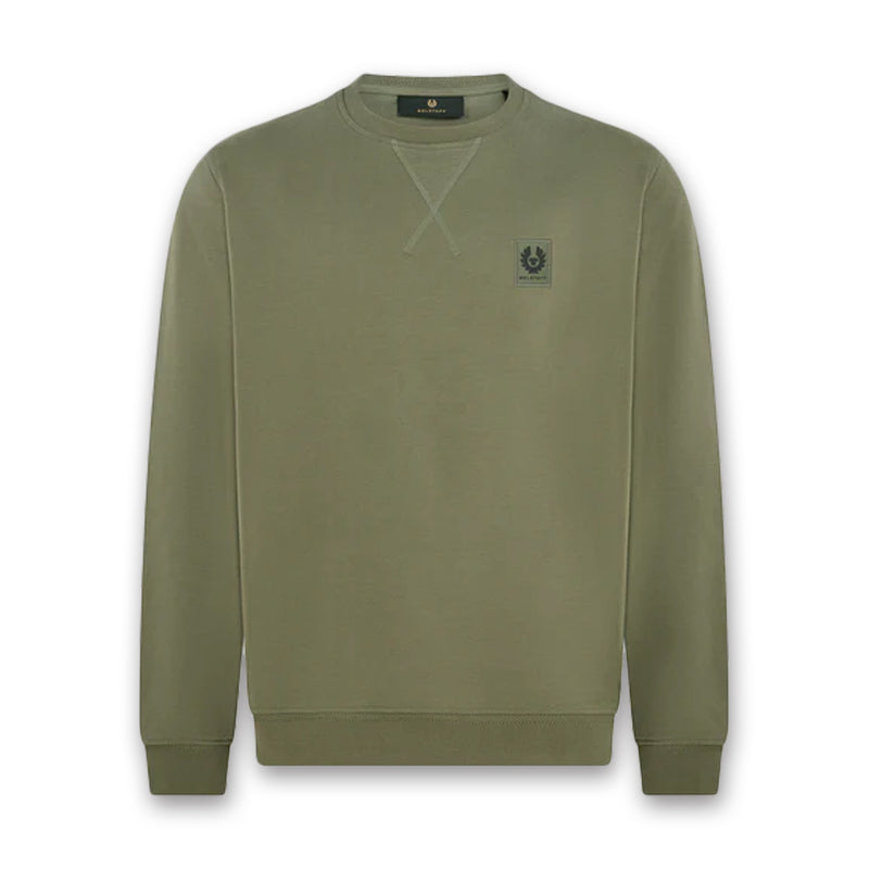 Belstaff - Cotton Fleece Sweatshirt in Surplus Green