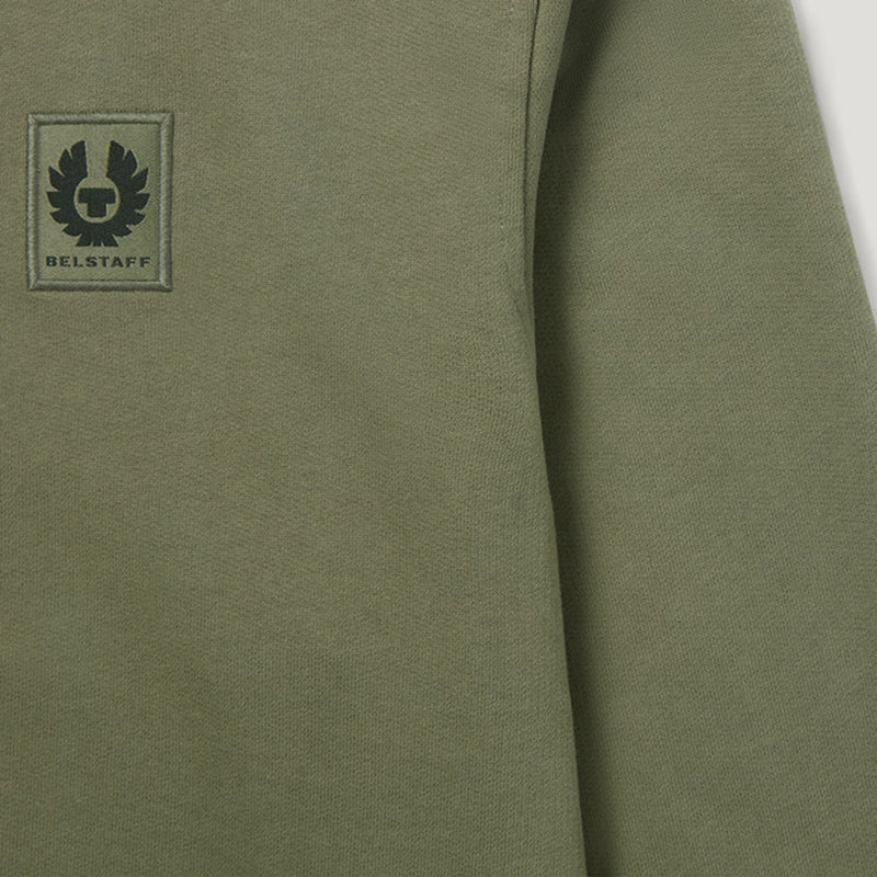 Belstaff - Cotton Fleece Sweatshirt in Surplus Green