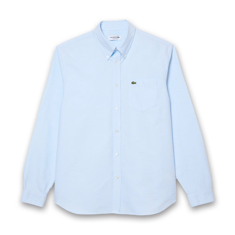 Lacoste - Regular Fit Oxford Shirt in Pale Blue