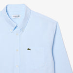 Lacoste - Regular Fit Oxford Shirt in Pale Blue