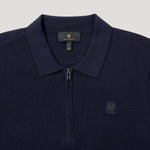 Belstaff - Drift Knitted Polo in Dark Ink