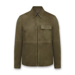 Belstaff - Frame Suede Overshirt in Army Olive