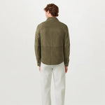 Belstaff - Frame Suede Overshirt in Army Olive