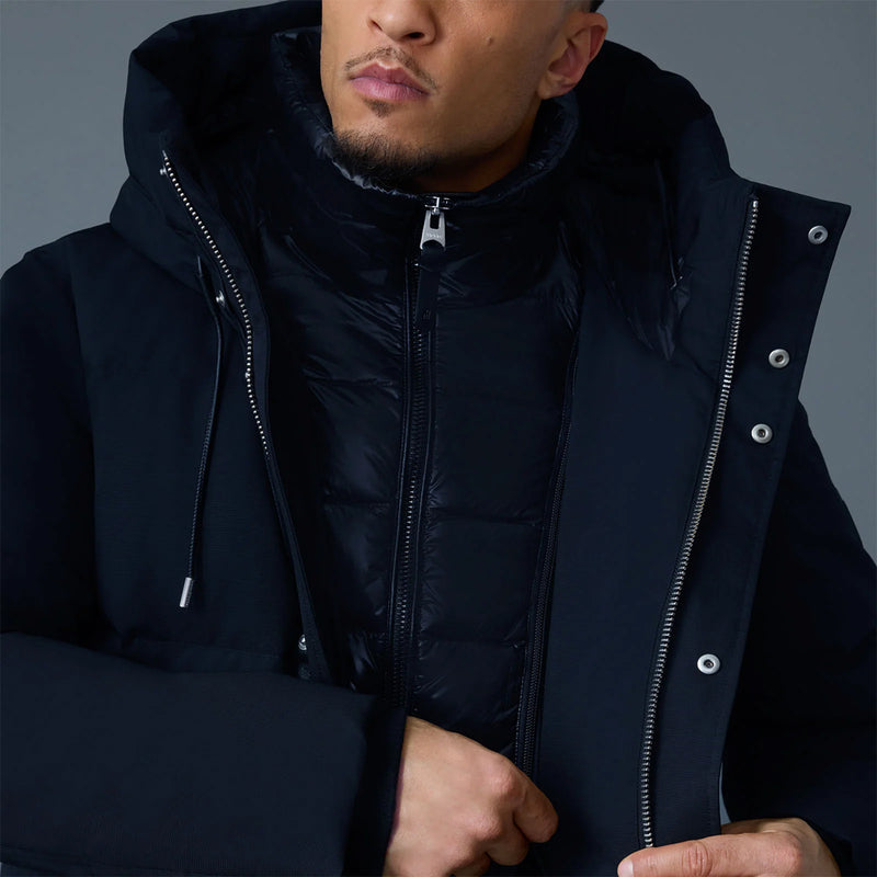 Mackage - Graydon 2-in-1 Lustrous Down Jacket in Navy - Nigel Clare