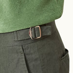 Orlebar Brown - Griffon Linen Trousers in Light Kombu - Nigel Clare