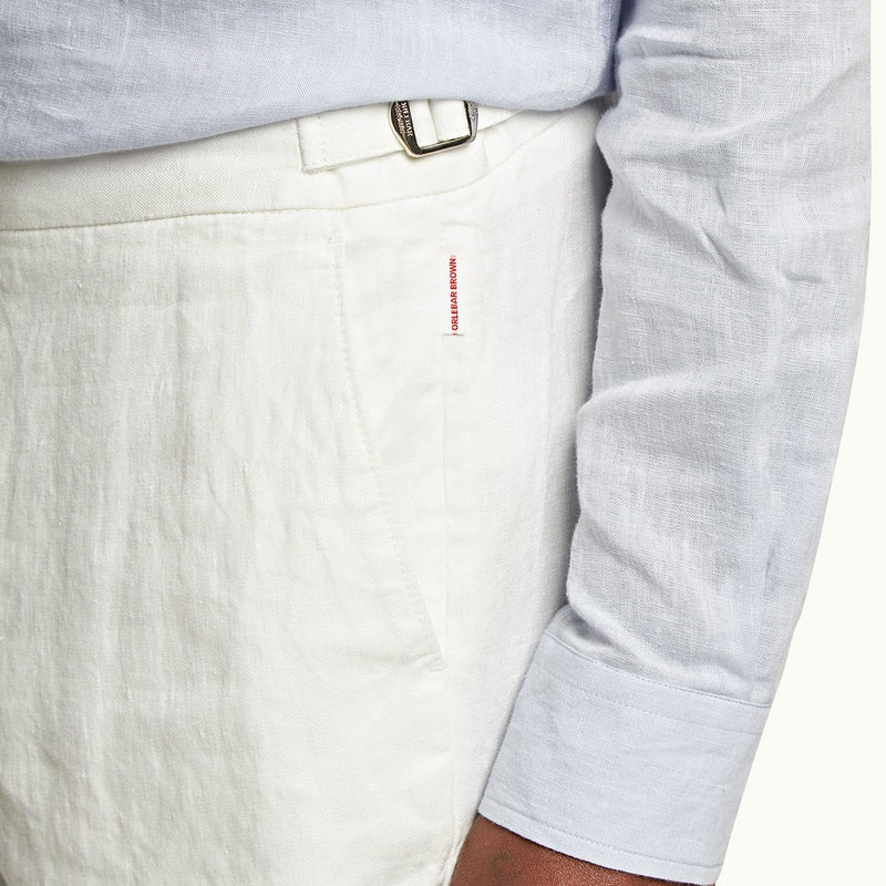 Orlebar Brown Men's Griffon Linen Trousers | Neiman Marcus
