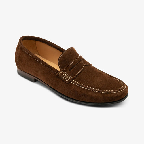 Loake - Jefferson Loafer in Brown Suede