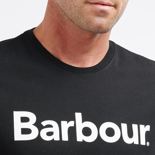 Barbour - Logo T-Shirt in Black - Nigel Clare