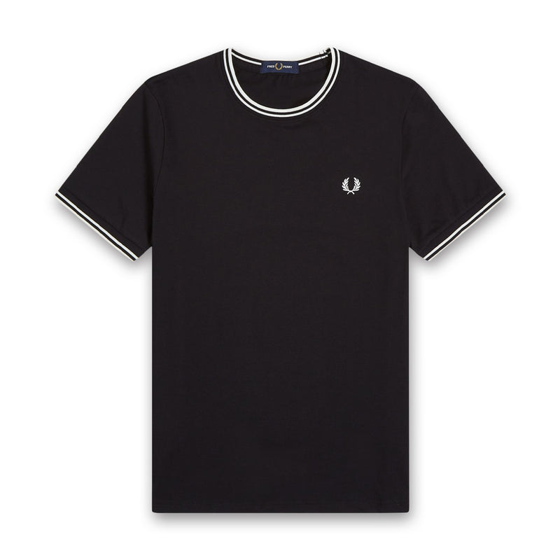 Fred Perry - Twin Tipped T-Shirt in Black