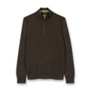 Paul Smith - Merino Wool Half Zip Sweater in Dark Green