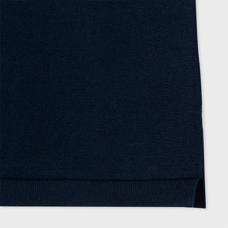 Paul Smith - 'Signature Stripe' Trim Polo Shirt in Navy - Nigel Clare